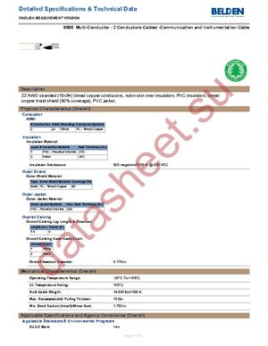 9966 009500 datasheet  